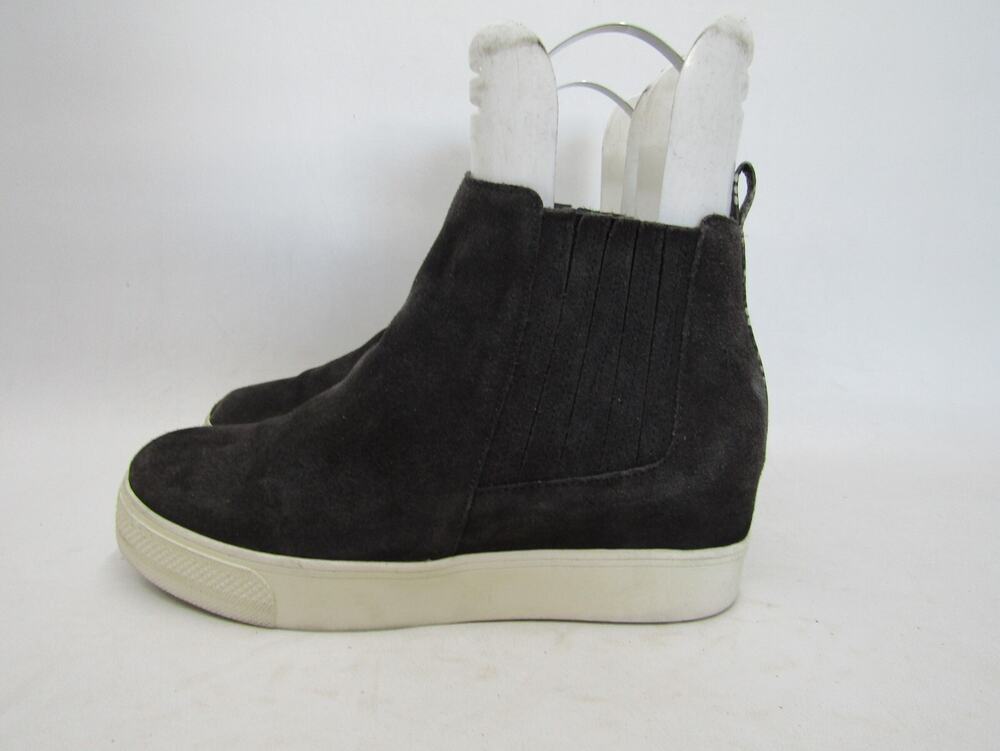 Dolce Vita Womens Size 9 M Gray Suede Chelsea Wedge Ankle Fashion Boots Bootie